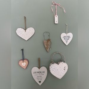 Heart Wall Hangings.